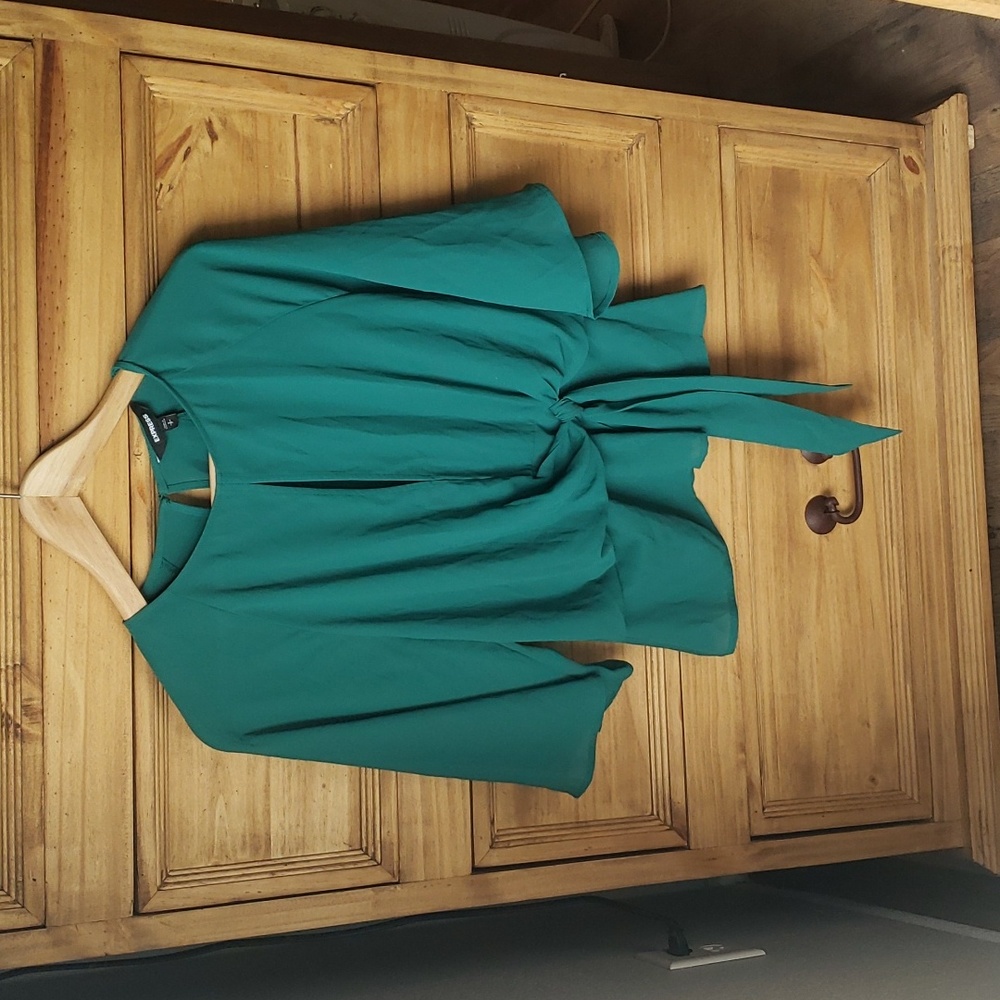 Express Green Blouse, New with Tags, Small